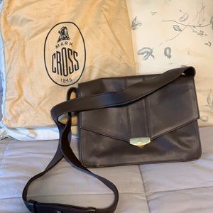 Mark Cross vintage bag brown leather with original purse bag